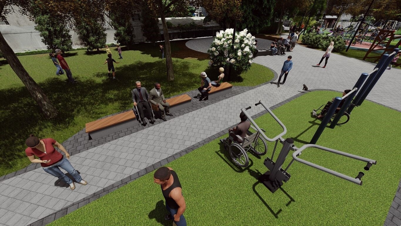 烏日細兒6公園完工模擬圖。圖/台中市建設局提供