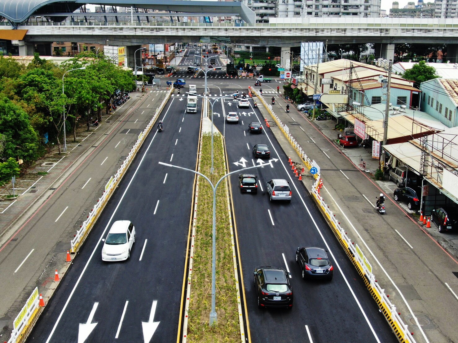 太原路主線全段車道開放通行。圖／台中市建設局提供