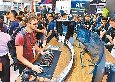 貿協昨宣布,已延期到9月的「台北國際電腦展2020」(COMPUTEX 2020)確定取消,今年不再辦理。圖為2019年台北國際電腦展(Computex)。(本報資料照片)