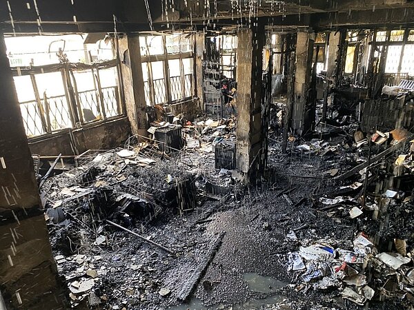 高雄市三民區大連街名醫家火警,經查是電氣因素釀災。圖/聯合報資料照片