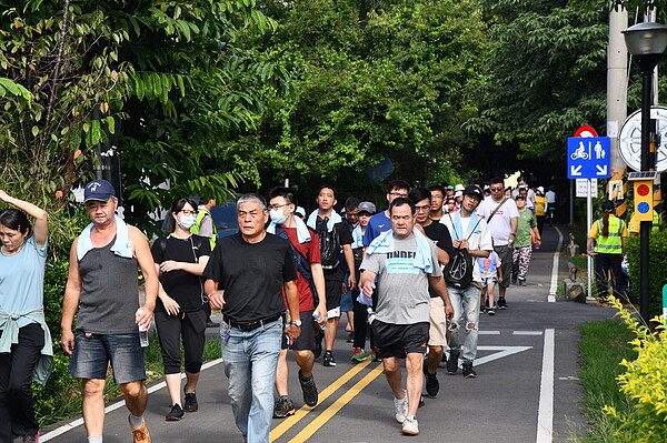 響應國家防災日，潭雅神綠園道三千人健走。圖／台中市政府提供