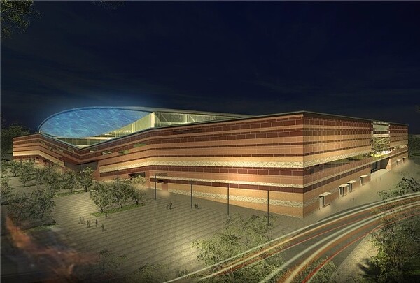 大台南會展中心預計將於明年4月完工。圖/台南市政府提供