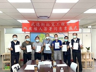 地主釋善意,中市府預計明年完全打通大智北路。圖/台中市政府都市發展局提供