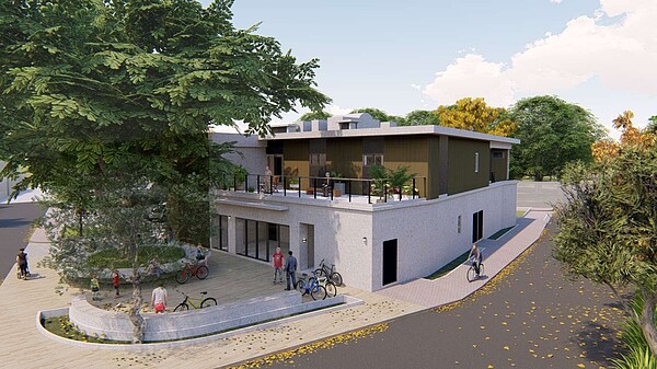 千甲市民活動中心新建工程開工。圖/新竹市社會處提供