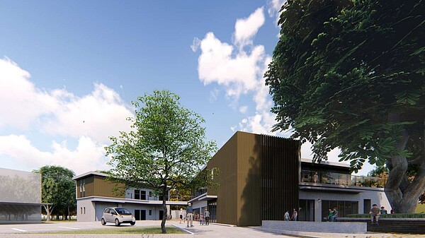 千甲市民活動中心新建工程開工。圖/新竹市社會處提供