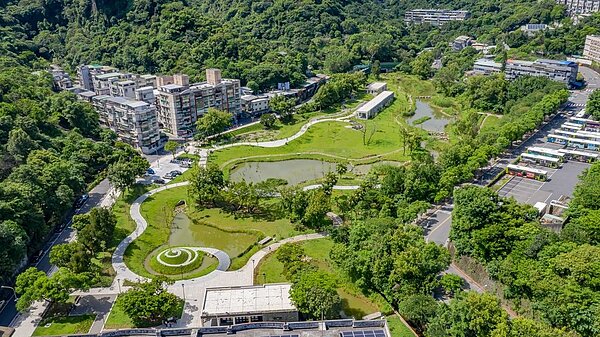 永春陂濕地公園遠景圖。圖/北市工務局提供