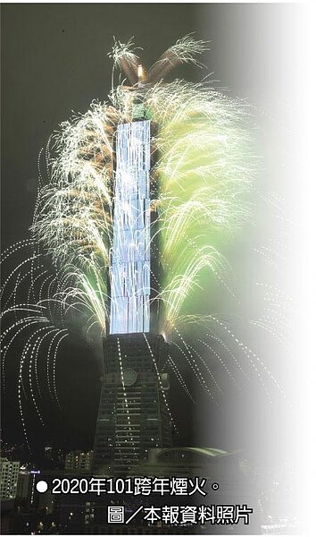 2020年101跨年煙火。圖/本報資料照片