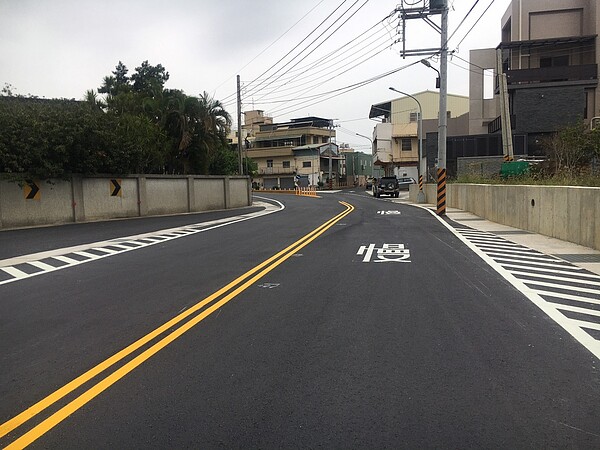 打通神岡交通瓶頸,筱雲山莊段道路拓寬通車。圖/台中市政府提供