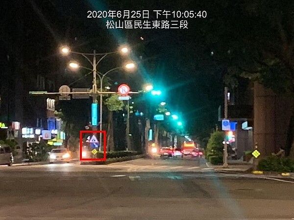 民眾陳情移動式測速照相點標示不清。圖/戴錫欽提供