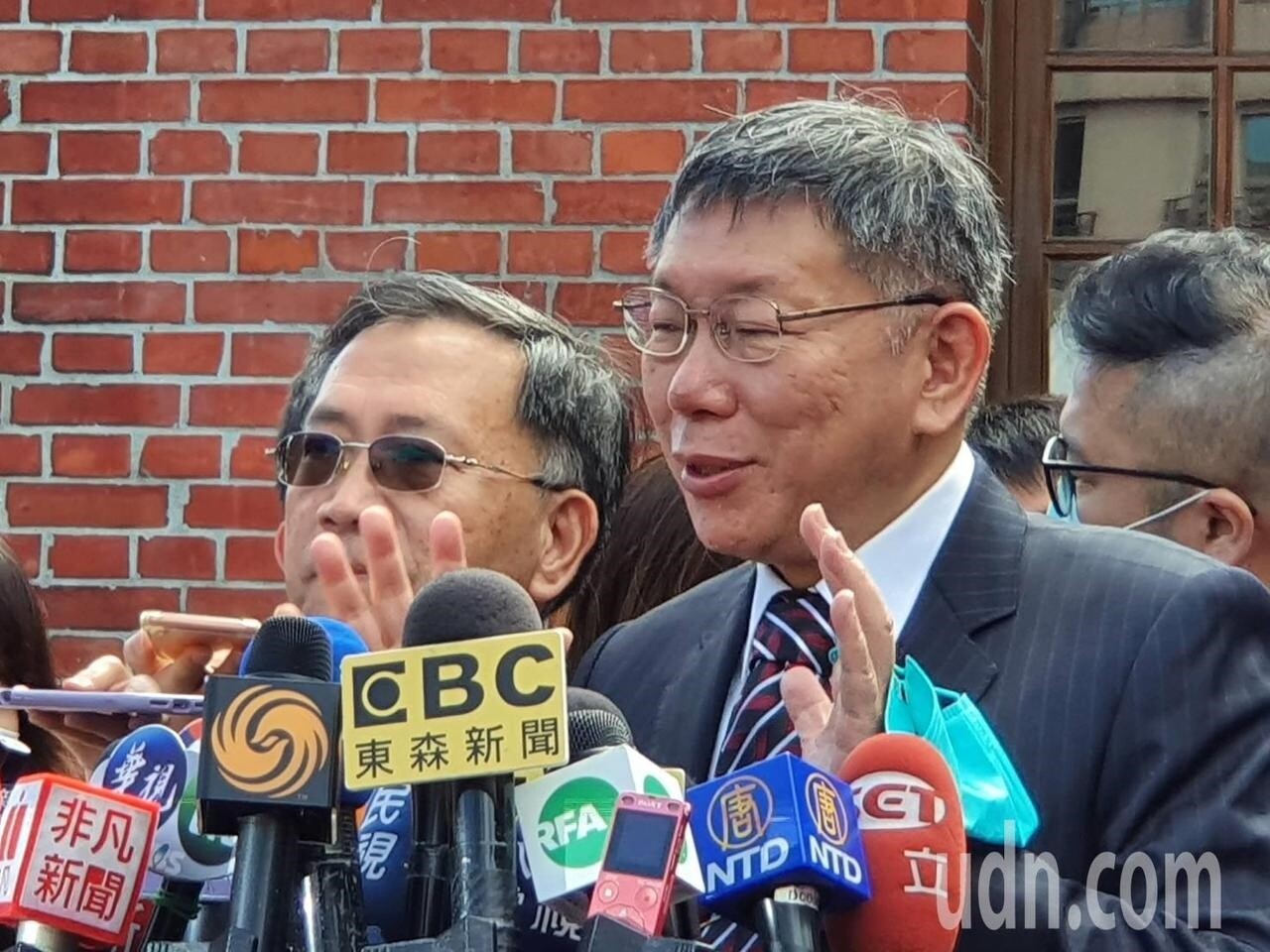 台北市長柯文哲上午參加台北設市百年交流活動時受訪。記者楊正海/攝影