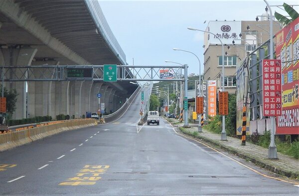台74松竹西行匝道開放通行。圖／台中市交通局提供