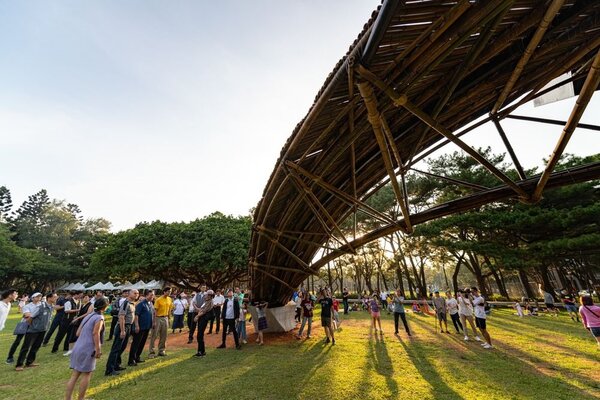 「2020桃園地景藝術節」以竹子為主題，邀請國內外藝術家共同創作28件藝術作品。圖／桃園市政府提供