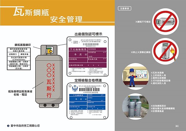 中市府加強工安宣導防止職業災害。圖/台中市政府提供