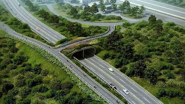 淡北道路完工模擬圖。圖/新北市政府新建工程處提供