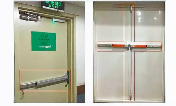 北市議員汪志冰踢爆,台北流行音樂中心、廣慈公宅所用的防火門,竟是曾爆發過爭議的「明道大學防火實驗室」所驗證。(北市議員汪志冰提供/張穎齊台北傳真)