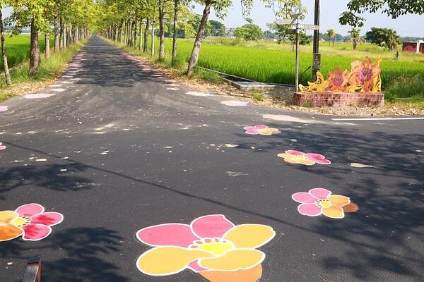 白河林初埤小南海周邊觀光道路優質化即將完工。圖/台南市政府提供