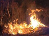 北埔山林遭傾倒垃圾焚燒釀火災　居民誤以為森林大火