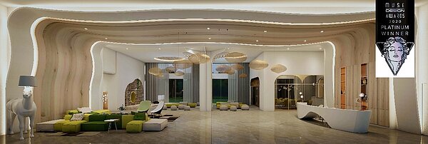 「VIE微美居」獨特的空間設計場域美學,榮獲美國MUSE Design Awards最高榮譽鉑金獎。