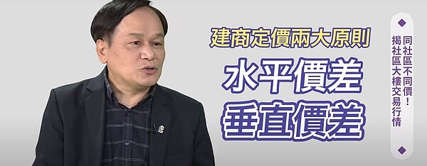 樓層高低與房價息息相關。圖/取自實價登錄比價王YouTube頻道