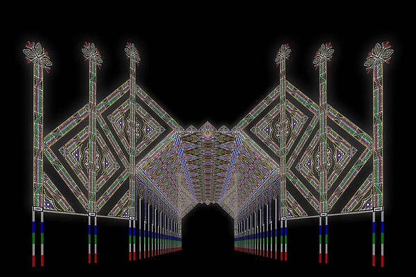 明年台灣燈會將在新竹市舉辦,將邀來義大利藝術家設計東大路迎賓門。圖/新竹市政府提供