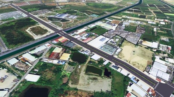 國道1號永康交流道聯絡道預計112年可以全部完工通車。圖／台南市政府提供