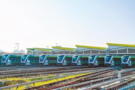 台中捷運綠線12月19日將正式通車，沿線18個車站交通和捷運宅行情受激勵。（盧金足攝） 