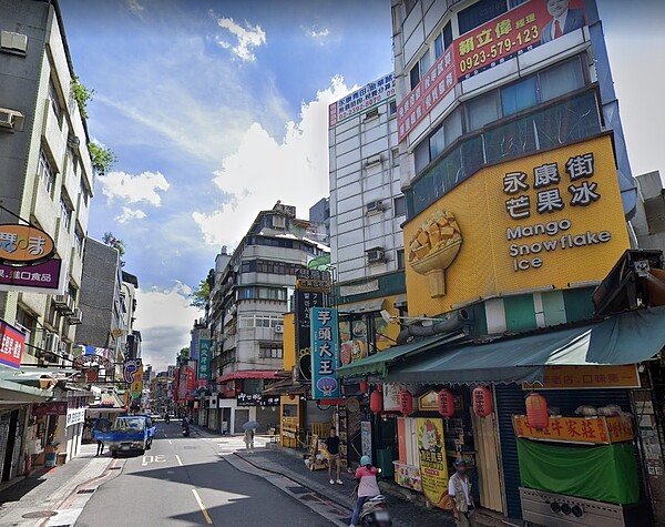 永康商圈大多以餐廳及名品店為主,專家建議,原高記店面若一樓改為精品店較有話題性。圖/Google Map