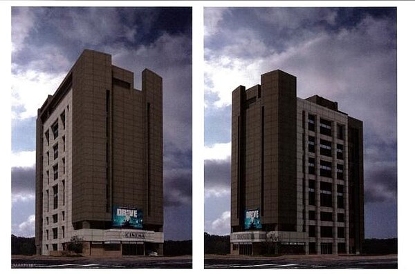 「陽明戲院」都更改建後,將成8層樓的商場「陽明廣場」。圖/內政部營建署提供