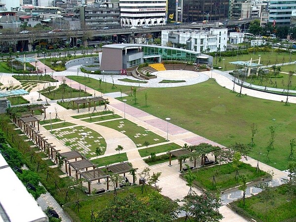 林森公園開闢初期的樣貌。圖/北市府提供