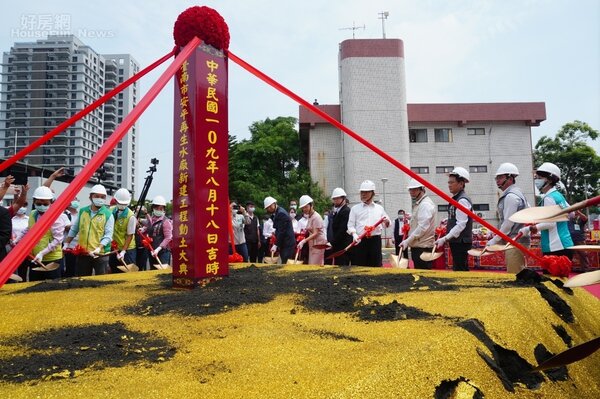 台南「安平再生水廠」8月18日進行開工典禮。照片內政部提供
