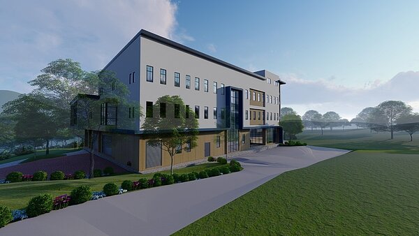 阿姆坪水上運動訓練基地鄰近阿姆坪生態園區及遊艇碼頭,市府規劃興建多功能複合式艇庫一座,及下水碼頭、停車場、其他附屬設施等。圖/桃園市政府提供