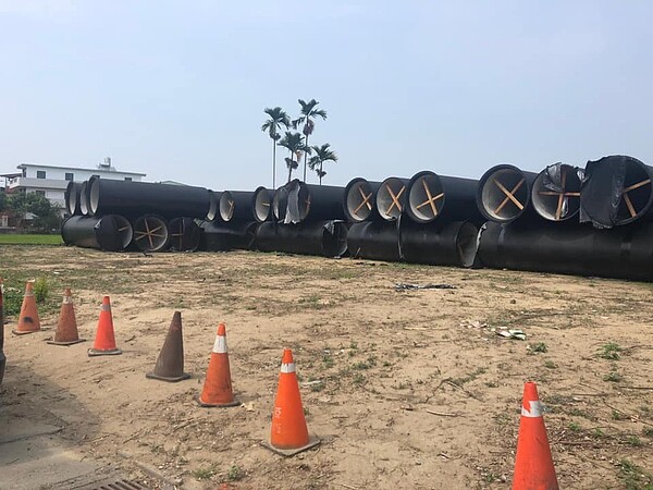 自來水公司正施工鳥嘴潭人工湖,2024年完工啟用,可供芬園鄉民申請接管使用。 圖/芬園鄉長林世明提供