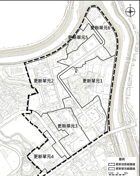 新店榮工廠地周邊為都市更新地區，透過都市更新計劃活絡當地發展以及商業繁榮，對地主來說頗具誘因。圖／新北市政府都市更新處