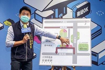 大智路打通，台中車站打造友善交通。圖／台中市政府交通規劃科提供