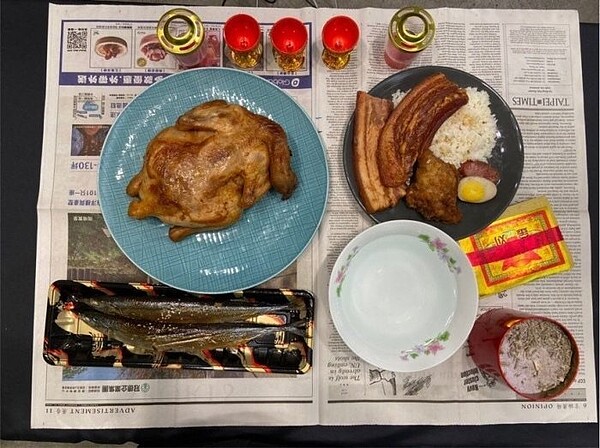 男友喜歡過節,今年鬼門開準備了三牲慶祝,讓女友哭笑不得。 圖擷自dcard