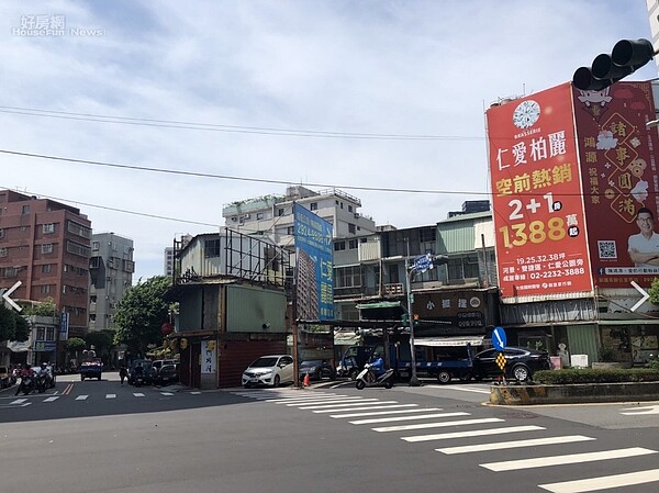 新北市永和區信義段土地重建計畫案,基地為中山路一段和保福路二段的角地。照片國家住都中心提供