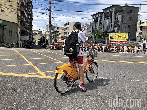 彰化市YouBike學生使用率高。圖/聯合報記者林敬家攝影