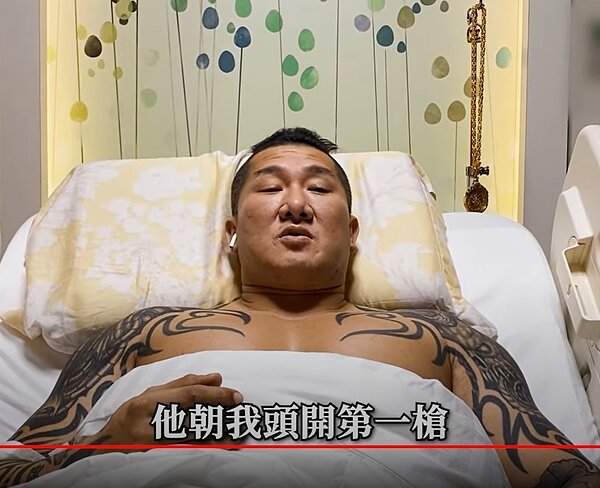 館長陳之漢遭槍擊住院第三天,今晚首度自述事件來龍去脈,他說嫌犯「朝我頭開第一槍」。圖/翻攝YouTube館長成吉思汗