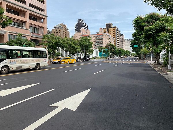 基河路周邊道路更新。圖／北市府提供