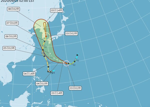 海神颱風。（圖／中央氣象局）