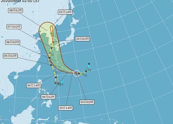 海神颱風。(圖/中央氣象局)