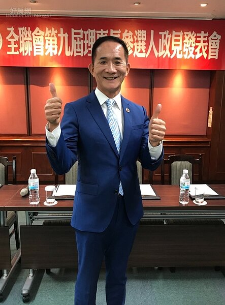 中華民國不動產仲介公會全聯會第9屆理事長參選人黃鵬䛥。好房網News記者李彥穎攝