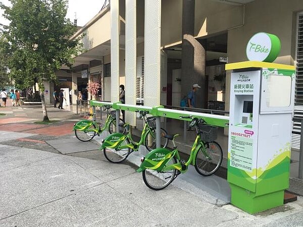 T-Bike新營火車站於9月4日啟用。圖/台南市政府提供