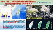 一張圖看天氣！下周兩段變化雨區擴大　海神颱風帶長浪