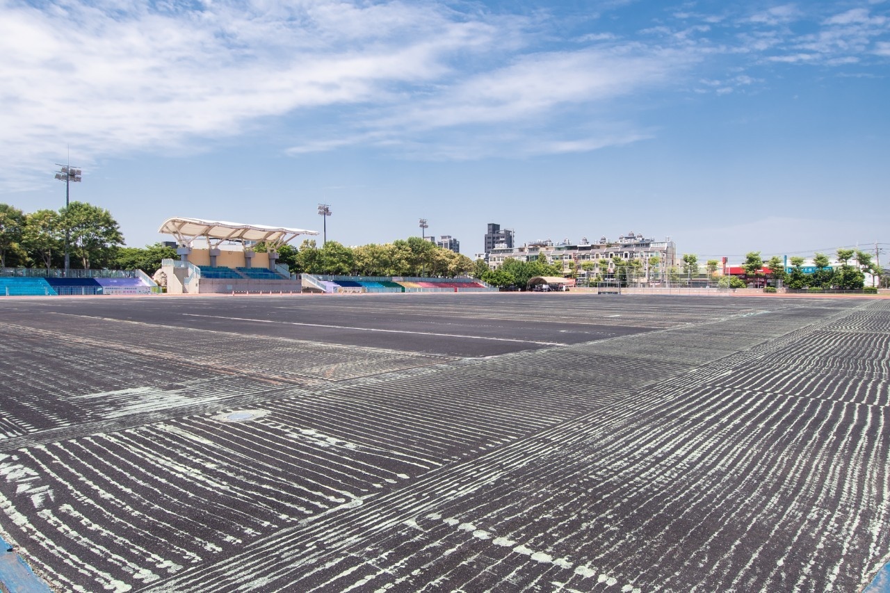 龍潭運動公園設施改善110年底完工，提供更舒適的運動空間。圖／桃園市政府提供