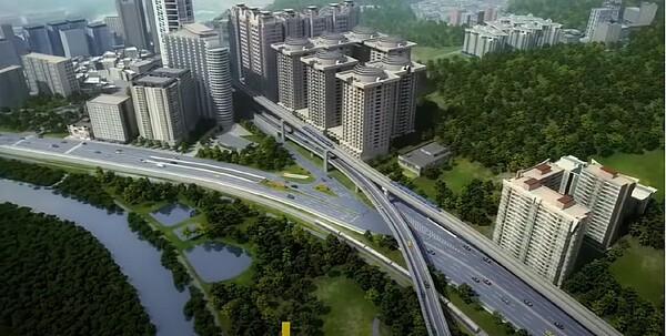 淡北道路示意圖。圖/截自YouTube《新北市政府新建工程處》