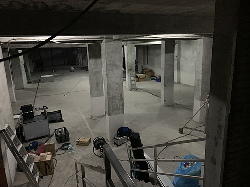 事發現場地下室實景。圖／台北市政府勞動局提供