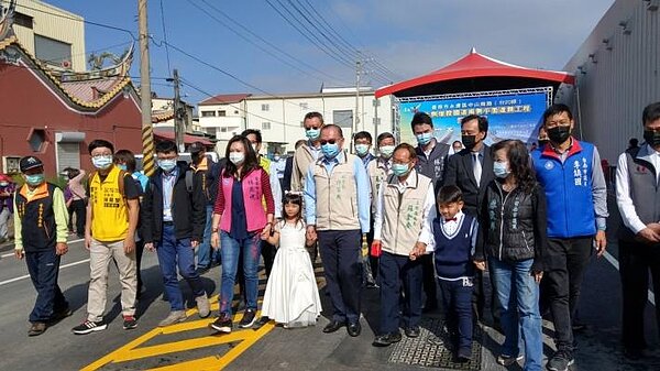 臺南市永康區「臺20線北側增設國道兩側平面道路工程」24日正式通車。圖／台南市政府提供