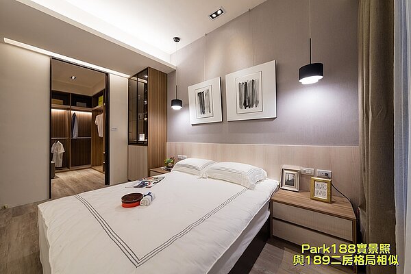 2房產品主臥室空間大,可獨立出更衣空間、直播空間,深受女性族群、直播主喜愛/佳陞建設提供