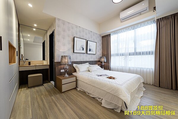 4房主臥室空間，動線寬敞／佳陞建設提供